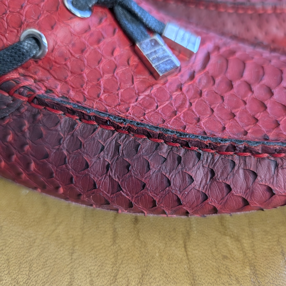 DIOR HOMME Genuine Python KVA Snakeskin Tassel Driving Loafers 41 / 8 - Picture 2 of 12